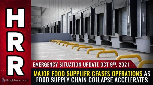 Major food supplier CEASES OPERATIONS as food supply chain collapse accelerates