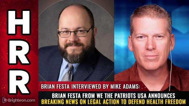 Brian Festa from We The Patriots USA announces breaking news on legal action to defend health freedom