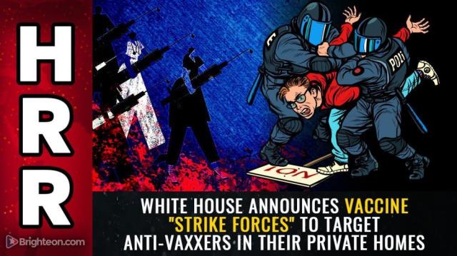 White House announces vaccine "strike forces" to target anti-vaxxers in their private homes