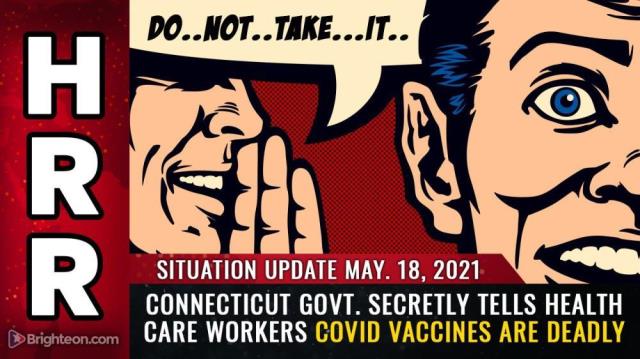 Connecticut govt. secretly tells health care workers covid vaccines are DEADLY