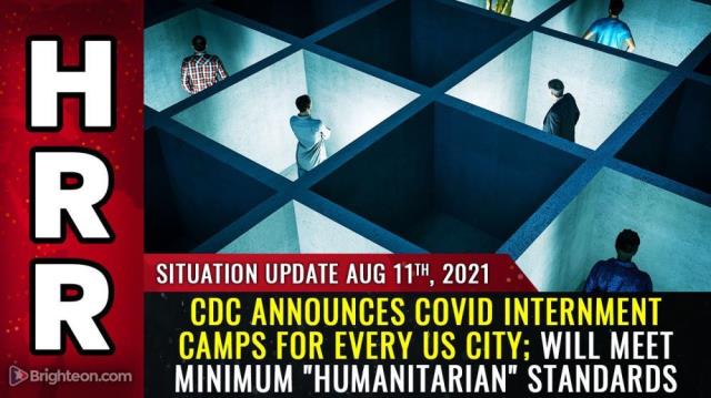 CDC announces covid internment camps for every US city; will meet MINIMUM "humanitarian" standards