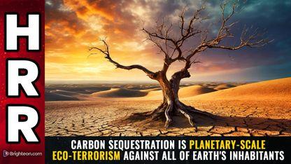 Carbon sequestration is planetary-scale ECO-TERRORISM against all of Earth's inhabitants