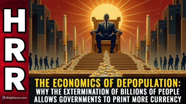 The economics of DEPOPULATION: Why the extermination of billions of people allows governments to print more currency