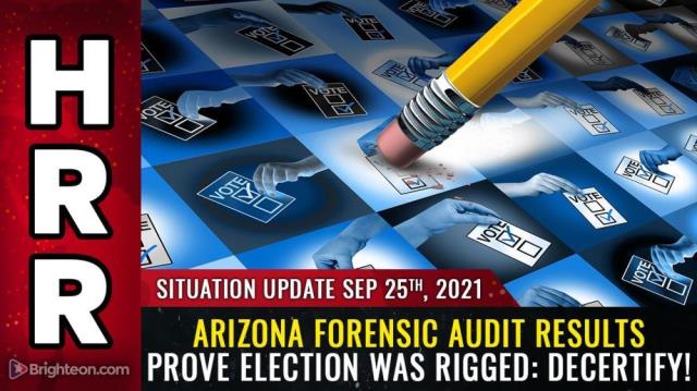 Arizona forensic audit results prove election was rigged: DECERTIFY!