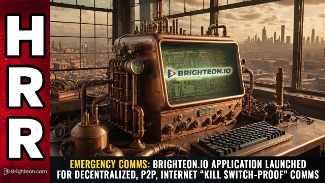 EMERGENCY COMMS: Brighteon.io application launched for decentralized, P2P, internet "kill switch-proof" comms