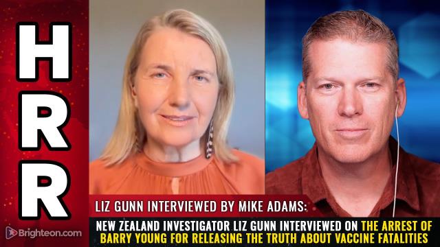 New Zealand investigator Liz Gunn interviewed on the arrest of Barry Young for releasing the TRUTH about vaccine fatalities