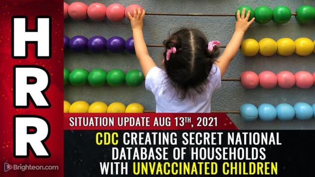 CDC creating secret national database of households with unvaccinated children