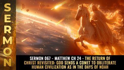 Mike Adams Sermon #067 - Matthew Ch 24 - The return of Christ revisited: God sends a COMET to obliterate human civilization as in the days of Noah