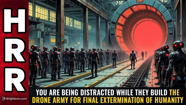 You are being DISTRACTED while they build the DRONE ARMY for final extermination of humanity