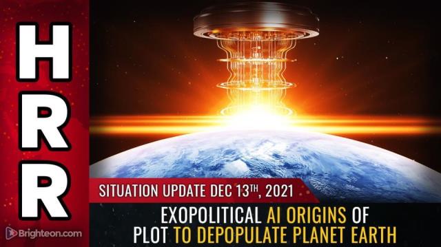 Exopolitical AI origins of plot to depopulate planet Earth