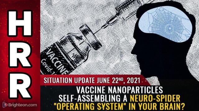 Vaccine nanoparticles self-assembling a neuro-spider "operating system" in your brain?