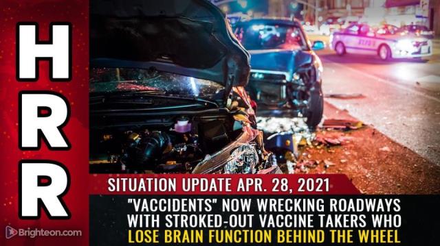 "Vaccidents" now wrecking roadways with stroked-out vaccine takers who lose brain function behind the wheel