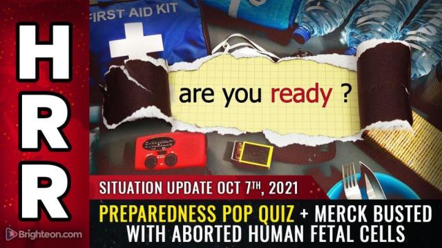 Preparedness POP QUIZ + Merck BUSTED with aborted human fetal cells