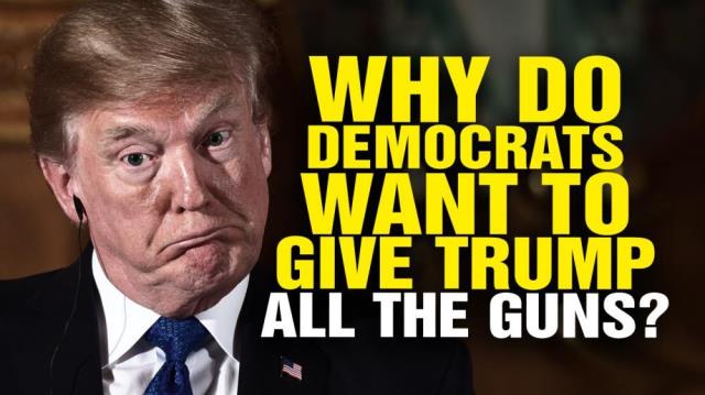 Why do Democrats want to give TRUMP all the GUNS?