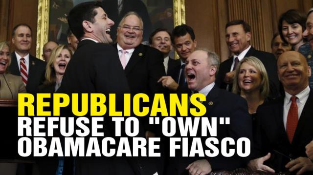 Republicans refuse to "own" Obamacare as it collapses