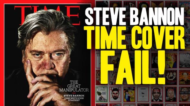 TIME manipulates Steve Bannon cover photo!