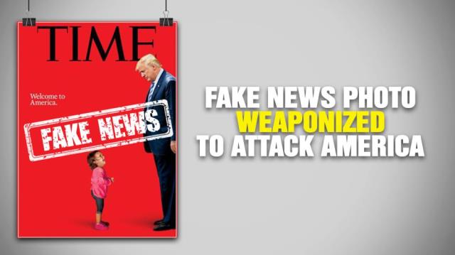 FAKE NEWS PHOTO weaponized by media to attack America