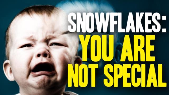 The one thing every “snowflake” need to hear: You are NOT special by default