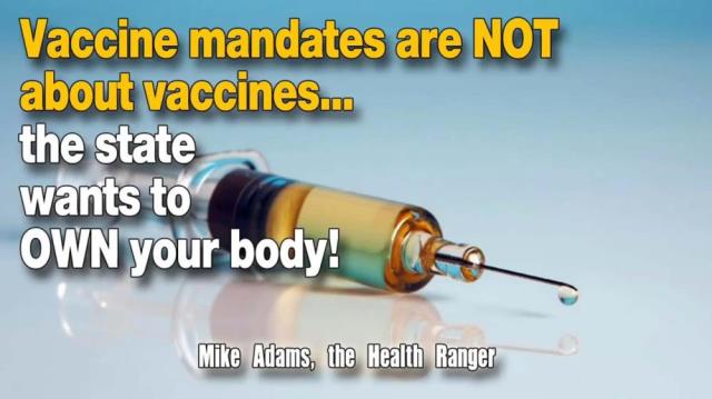 Vaccine mandates are NOT about vaccines… the state wants to OWN your body!