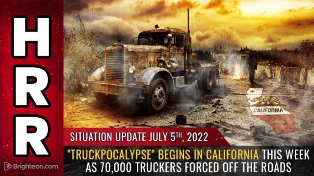 "TruckPOCALYPSE" begins in California this week as 70,000 truckers forced off the roads