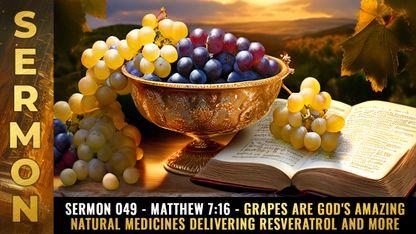 Mike Adams Sermon #049 - Matthew 7:16 - GRAPES are God's amazing natural medicines delivering RESVERATROL and more