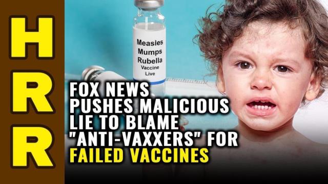 Fox News pushes malicious LIE to blame "anti-vaxxers" for vaccine FAILURES