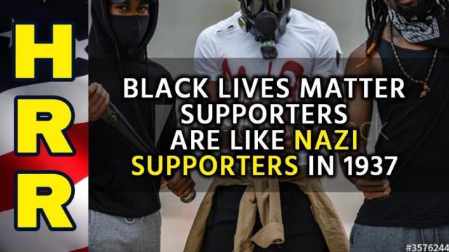 Black Lives Matter supporters are like NAZI supporters in 1937