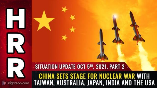 China sets stage for NUCLEAR WAR with Taiwan, Australia, Japan, India and the USA