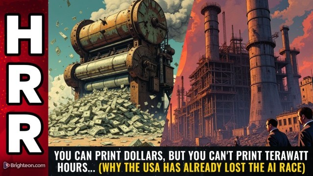You Can Print DOLLARS, But You Can't Print TERAWATT HOURS... (why the USA has already lost the AI race)