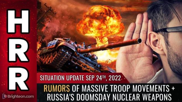 Rumors of massive troop movements + Russia's doomsday nuclear weapons