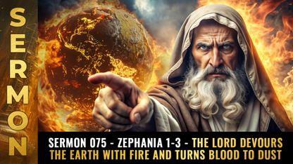 Mike Adams Sermon #075 - Zephania 1-3 - The Lord DEVOURS the Earth with fire and turns BLOOD to DUST