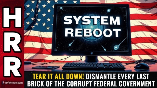 TEAR IT ALL DOWN! Dismantle every last brick of the corrupt federal government