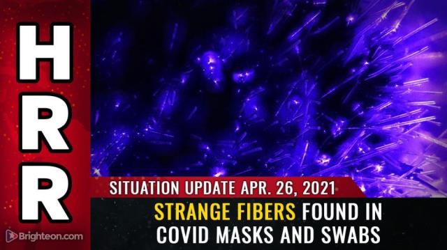 Strange fibers found in covid masks and swabs