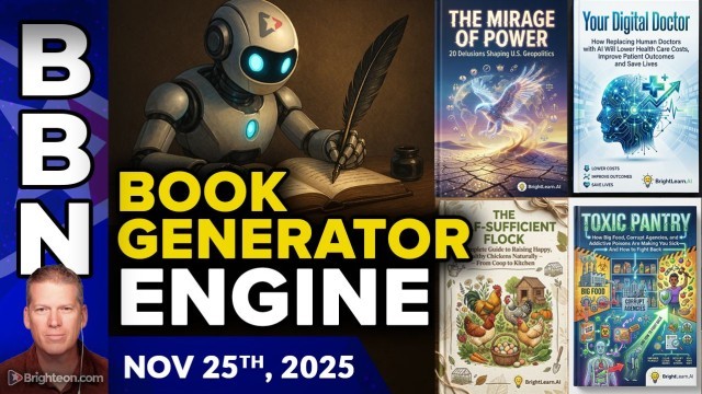 Nov 25, 2025 - Stunning new BOOK GENERATOR engine demonstrated by the Health Ranger