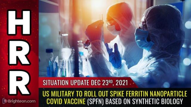 US military to roll out Spike Ferritin Nanoparticle COVID vaccine (SpFN) based on SYNTHETIC BIOLOGY