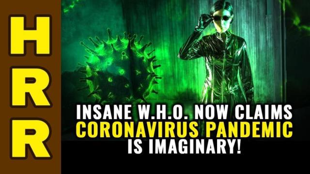 Insane W.H.O. now claims coronavirus pandemic is IMAGINARY!