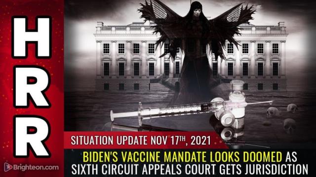 Biden's vaccine mandate looks DOOMED as Sixth Circuit appeals court gets jurisdiction