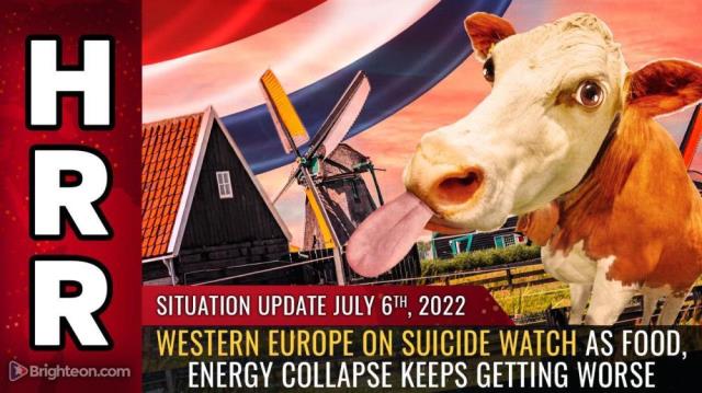 Western Europe on SUICIDE WATCH as food, energy collapse keeps getting worse