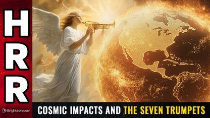 Cosmic impacts and the Seven Trumpets