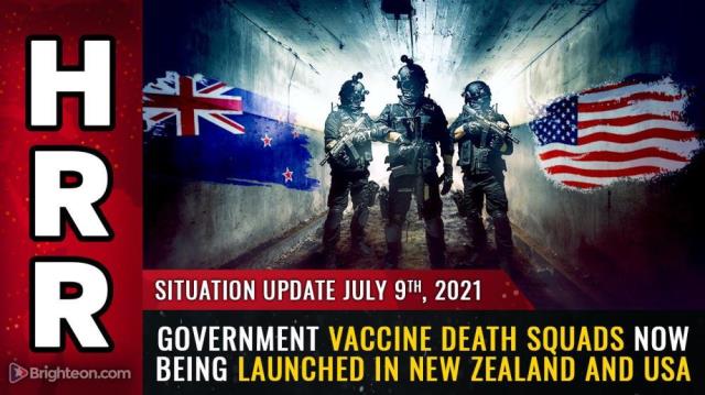 Government Vaccine Death Squads now being launched in New Zealand and USA