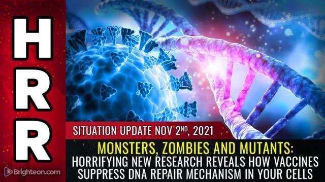 Monsters, Zombies and Mutants: HORRIFYING new research reveals how vaccines suppress DNA repair mechanism in your cells