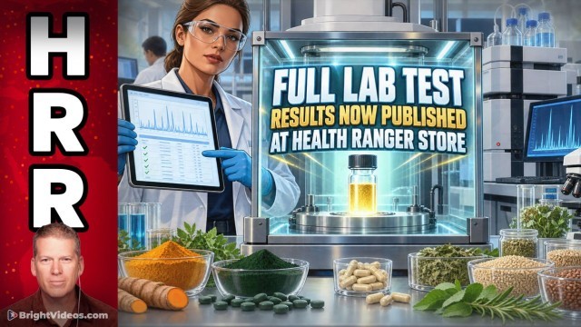 Health Ranger Store Now Publishes Full Lab Test Results LIVE On the Website: Heavy Metals, Glyphosate, Aflatoxins and More