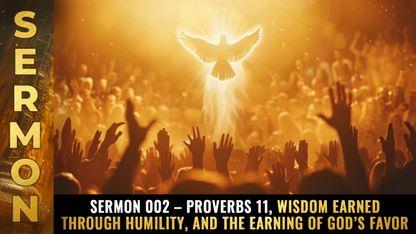 Mike Adams sermon 002 – Proverbs 11, wisdom earned through HUMILITY, and the earning of God's favor