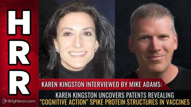 Karen Kingston uncovers patents revealing "cognitive action" spike protein structures in vaccines