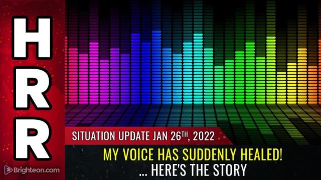 My voice has suddenly HEALED! ... Here's the story