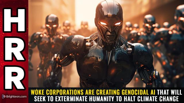 WOKE corporations are creating genocidal AI that will seek to exterminate humanity to halt climate change