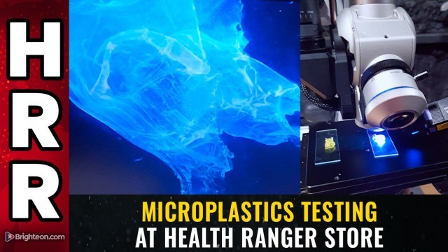Microplastics testing at Health Ranger Store