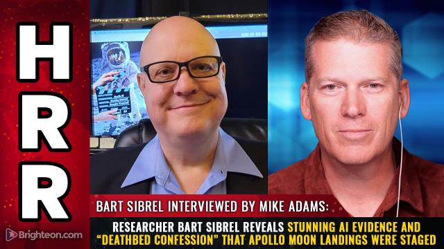 Researcher Bart Sibrel reveals stunning AI evidence and "deathbed confession" that Apollo moon landings were STAGED