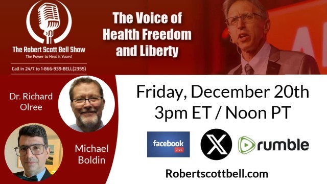 Top 10 Death Causes, Dr. Richard Olree, Minerals For The Genetic Code, Algae Oil vs. Salmon, Carcinosinum, Michael Boldin, Tenth Amendment Center