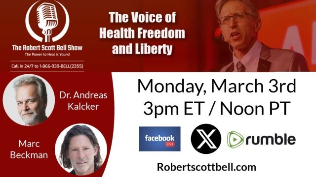 Medical Freedom Infighting, Andreas Kalcker, Chlorine Dioxide Solution, RFK Measles Controversy, Marc Beckman, Future of AI